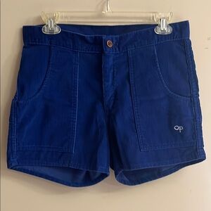 Vintage Op Women's Blue Corduroy Shorts